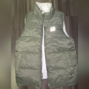 Abercrombie Kids Olive Green Puffer Vest